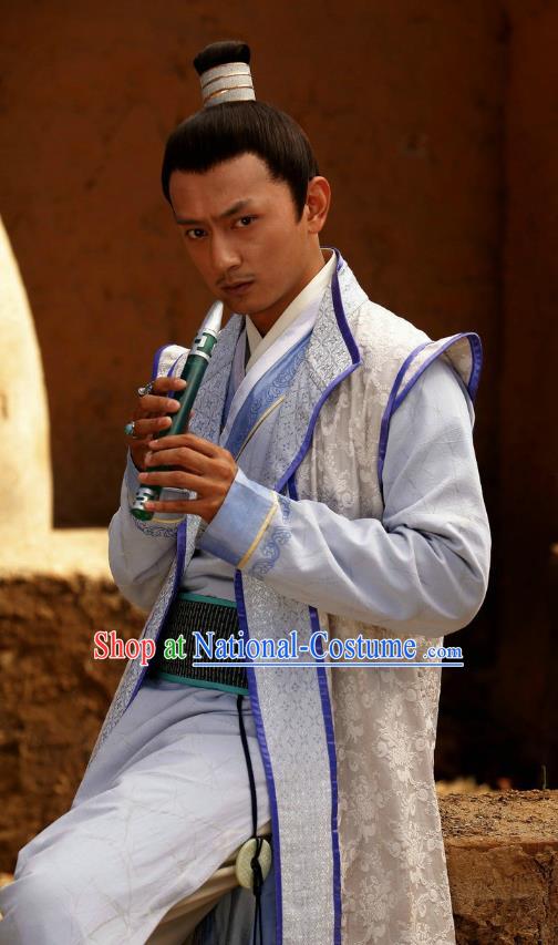 Traditional Chinese Tang Dynasty Persian Prince Knight-errant Swordsman Hanfu Costume for Men