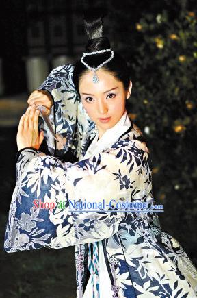 Traditional Chinese Ancient Costume Ancient  Tang Dynasty Hanfu Dress Clothing