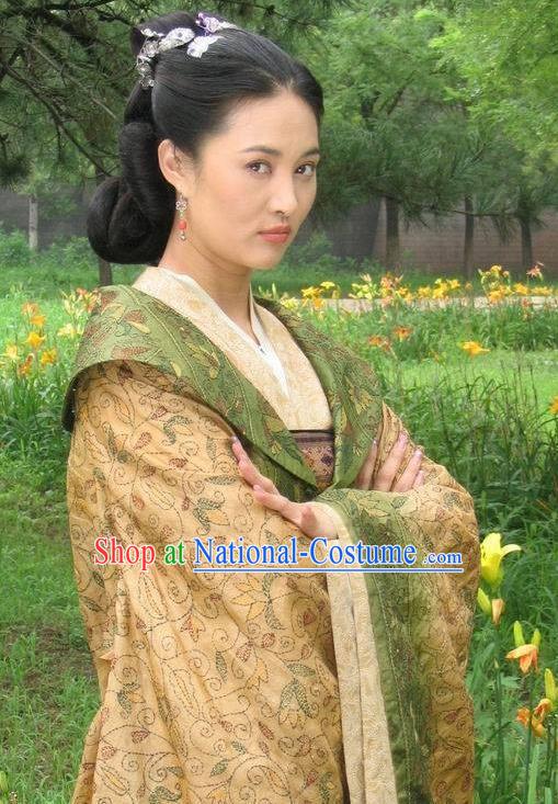 Traditional Chinese Ancient Costume Ancient  Tang Dynasty Hanfu Dress Clothing