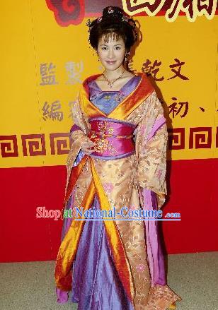 Traditional Chinese Ancient Costume Ancient  Tang Dynasty Hanfu Dress Clothing