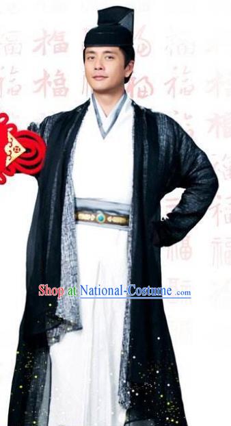 Traditional Chinese Tang Dynasty Amazing Detective Di Renjie Replica Costume for Men