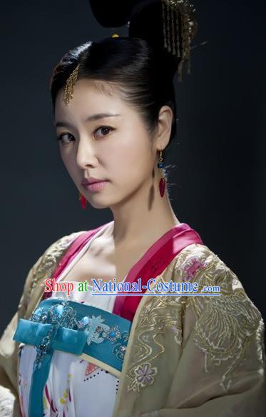 Traditional Chinese Ancient Costume Ancient  Tang Dynasty Hanfu Dress Clothing