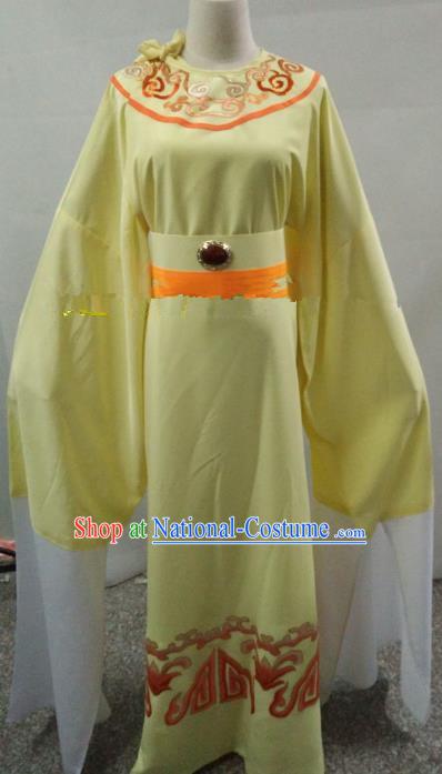 Traditional Chinese Beijing Opera Niche Costume Beijing Opera Yellow Robe for Adults