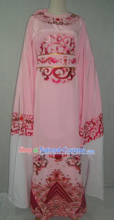 Traditional Chinese Beijing Opera Niche Costume Beijing Opera Embroidered Pink Robe for Adults