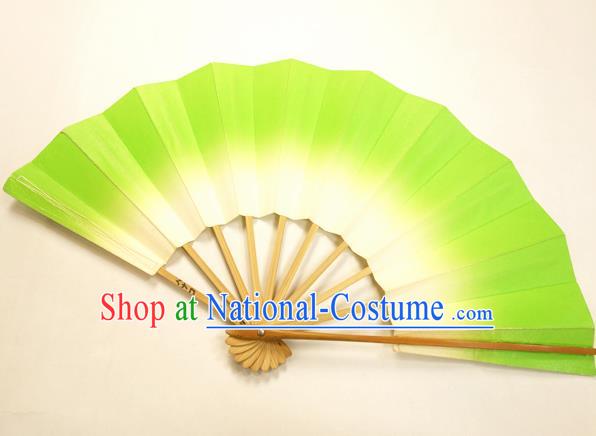 Asian Japanese Dance Green Fans Folding Fan Traditional Fans for Women