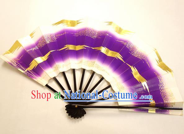 Asian Japanese Dance Purple Fans Folding Fan Traditional Fans for Women