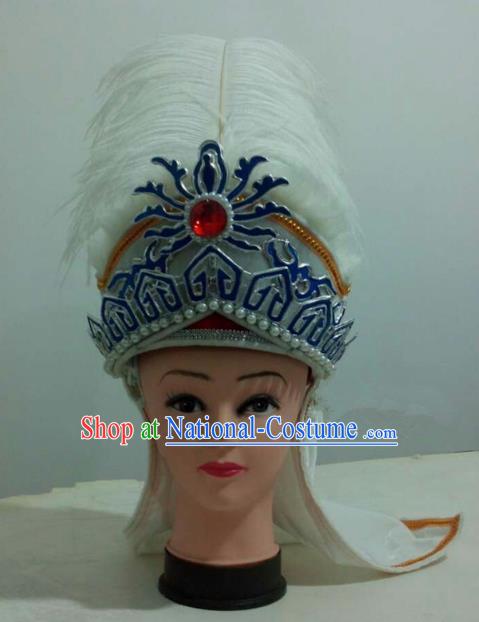 China Traditional Beijing Opera Princess Hair Accessories Chinese Peking Opera Niche Hats for Men