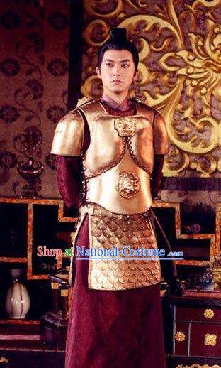 Traditional Chinese Tang Dynasty Prince General Li Chongjun Replica Costume for Men