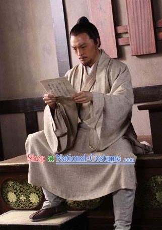 Traditional Chinese Tang Dynasty Minister Detective Di Renjie Replica Costume for Men