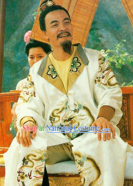 Chinese Ancient Emperor Tang Dynasty Imperator Li Longji Embroidered Replica Costume for Men