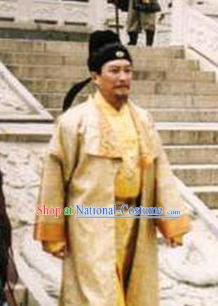 Chinese Ancient Tang Dynasty Emperor Taizong Li Shimin Replica Costume for Men