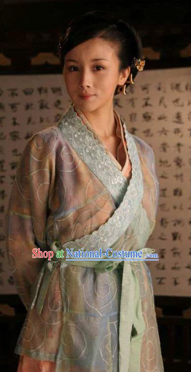 Traditional Chinese Ancient Costume Ancient  Tang Dynasty Hanfu Dress Clothing