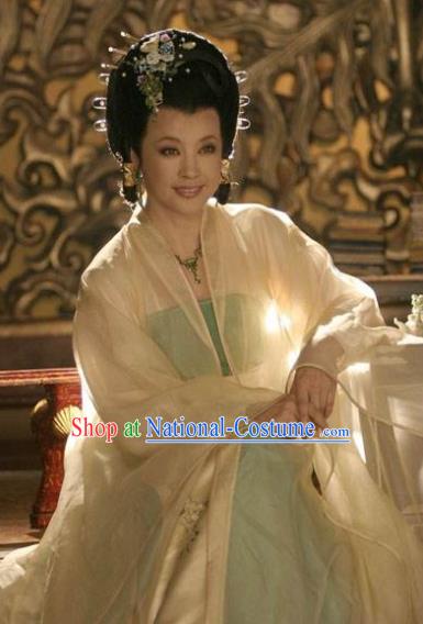 Ancient Chinese Tang Dynasty Queen Wu Meiniang Hanfu Dress Replica Costume for Women