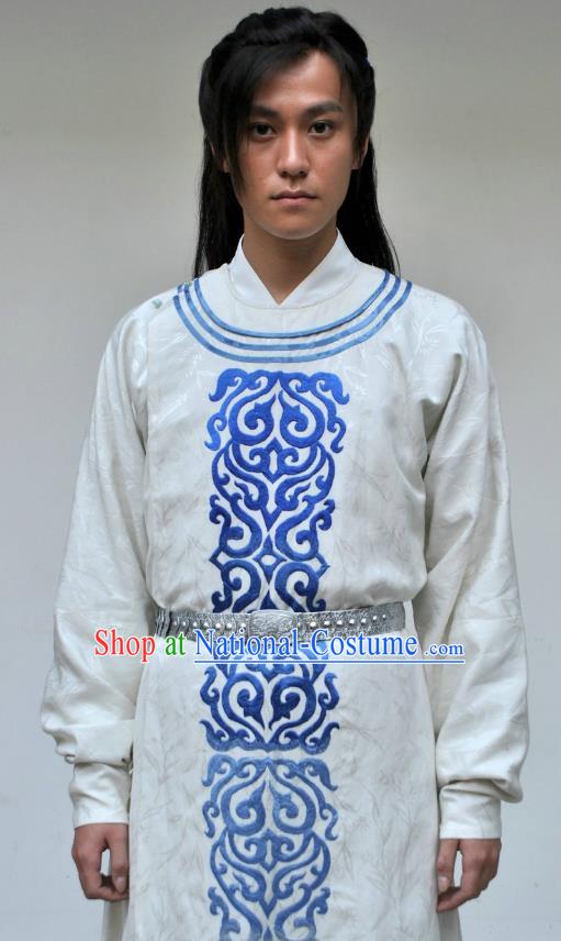 Traditional Chinese Tang Dynasty Swordsman Replica Costume for Men