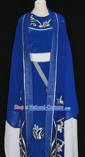 Traditional Chinese Beijing Opera Royalblue Costume Peking Opera Niche Clothing for Adults