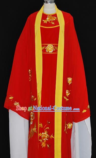 Traditional Chinese Beijing Opera Scholar Red Robe Costume Peking Opera Niche Clothing for Adults