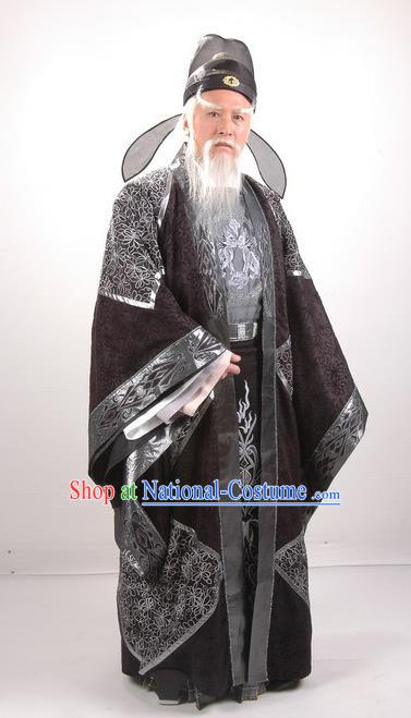 Traditional Chinese Tang Dynasty Prime Minister Guo Ziyi Replica Costume for Men