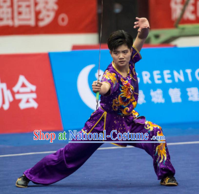 Top Female Southern Fist Gong Fu Uniforms Kung Fu Suit Kung Fu Uniform Chinese Jacket Taiji Clothes Dress Dresses Kung Fu Clothing Embroidered Tai Chi Suits Custom Kung Fu Embroidery Uniforms