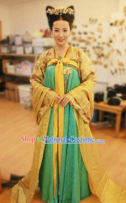 Ancient Chinese Tang Dynasty Palace Infanta Hanfu Dress Replica Costume for Women