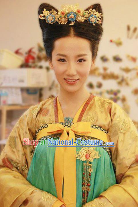 Traditional Chinese Ancient Costume Ancient  Tang Dynasty Hanfu Dress Clothing