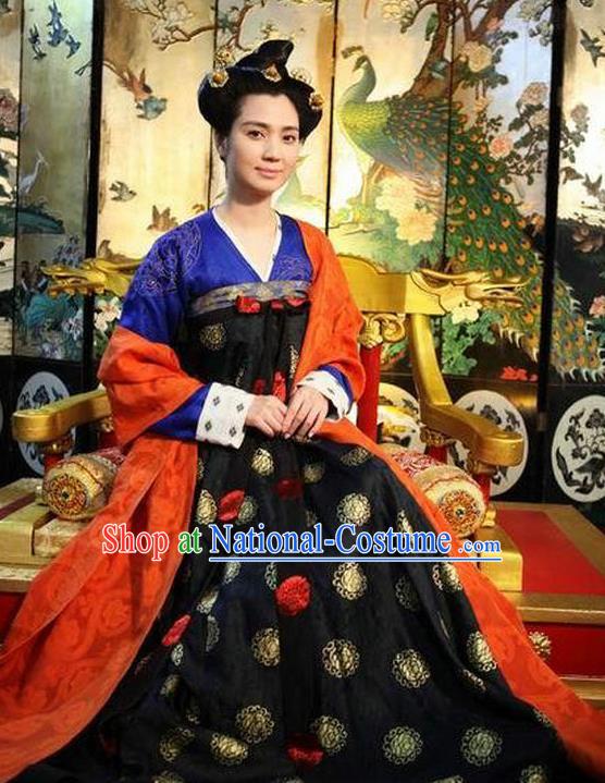 Chinese Tang Dynasty Historical Costume Ancient Palace Female Officials Dress Replica Costume for Women