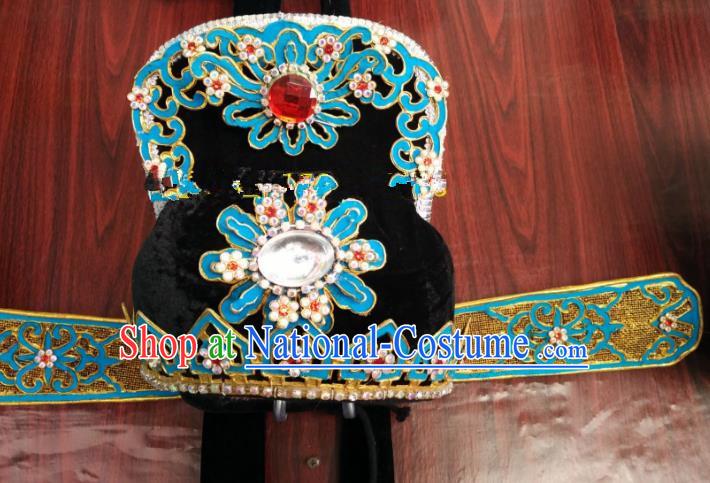 China Traditional Beijing Opera Scholar Hair Accessories Chinese Peking Opera Niche Hats for Men