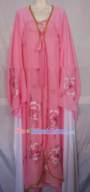 Traditional Chinese Beijing Opera Costume Professional Peking Opera Empress Diva Embroidered Pink Cape