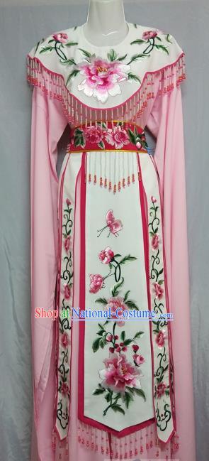 Top Grade Chinese Beijing Opera Actress Costume China Professional Peking Opera Diva Pink Dress