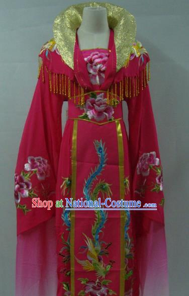 Top Grade Chinese Beijing Opera Actress Costume China Peking Opera Imperial Empress Rosy Dress