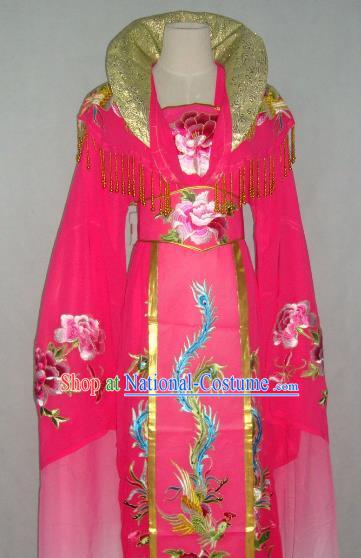 Top Grade Chinese Beijing Opera Actress Costume China Peking Opera Imperial Empress Pink Dress