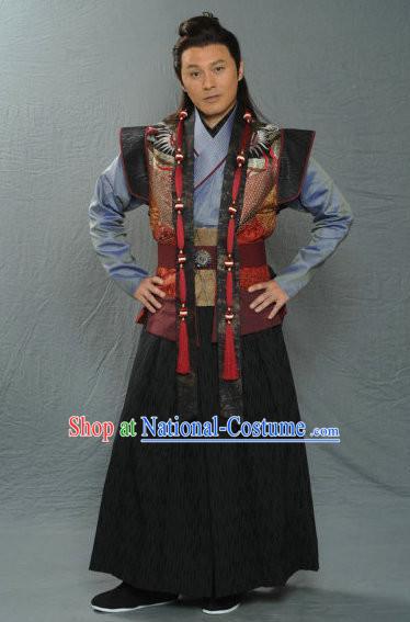 Traditional Chinese Ancient Costume Song Dynasty Swordsman Replica Clothing for Men