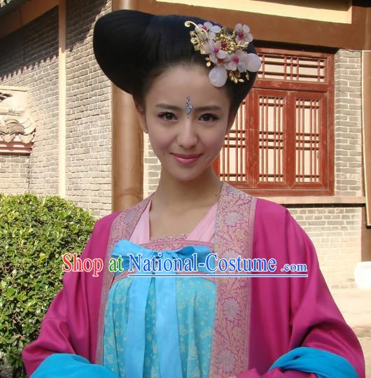 Traditional Chinese Ancient Costume Ancient  Tang Dynasty Hanfu Dress Clothing