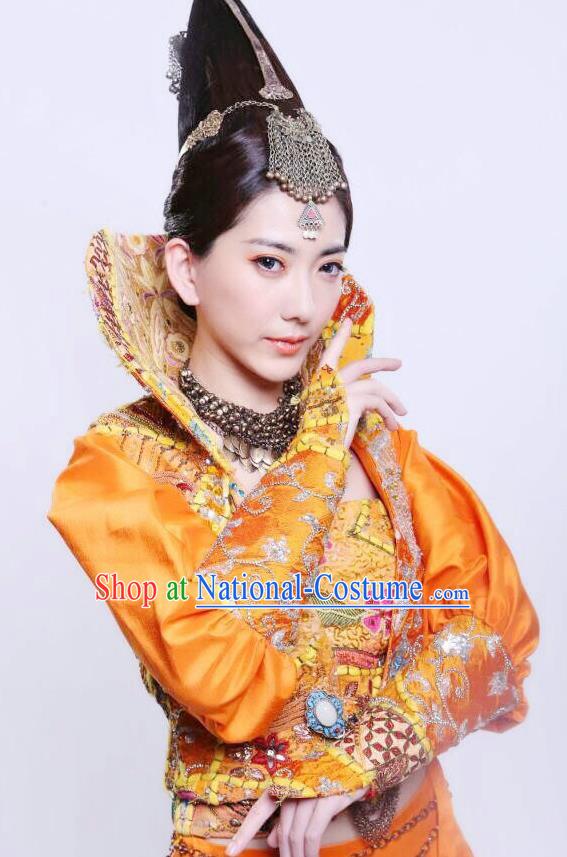 Traditional Chinese Ancient Costume Ancient  Tang Dynasty Hanfu Dress Clothing