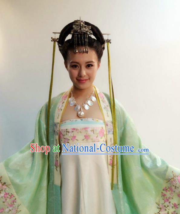 Chinese Ancient Tang Dynasty Aristocratic Lady Hanfu Dress Princess Historical Costume for Women