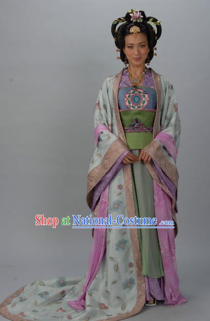 Chinese Ancient Tang Dynasty Imperial Consort Wei of Li Xian Hanfu Dress Historical Costume for Women