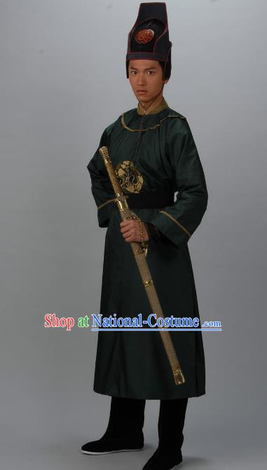 Chinese Ancient Tang Dynasty Swordsman Son of Di Renjie Replica Costume for Men