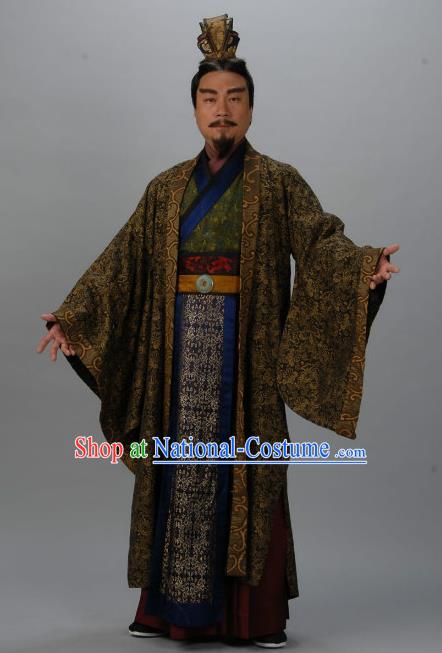 Chinese Ancient Tang Dynasty Lord Protector Minister Wu Chengsi Replica Costume for Men