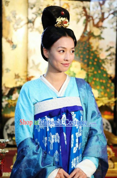 Traditional Chinese Ancient Costume Ancient  Tang Dynasty Hanfu Dress Clothing