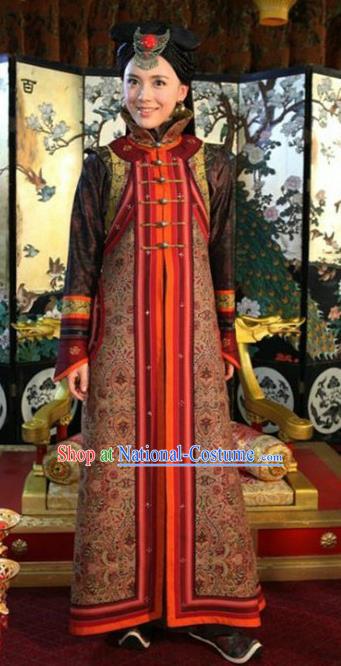 Chinese Ancient Tang Dynasty National Minority Princess Embroidered Historical Costume for Women