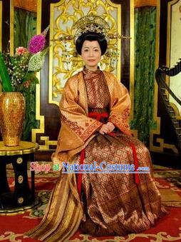 Chinese Ancient Tang Dynasty Ning Kingdom Princess Royal Dress Historical Costume for Women