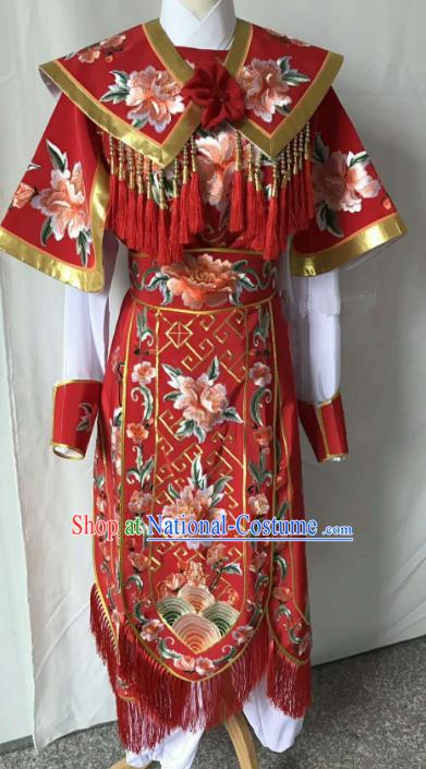 Top Grade Chinese Beijing Opera Female General Dress China Peking Opera Embroidered Costume