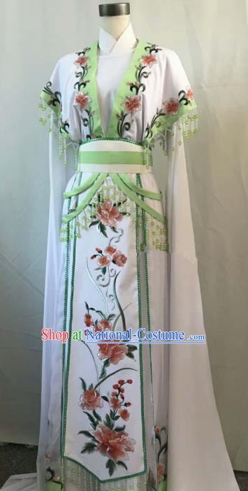 Top Grade Chinese Beijing Opera Diva Dress China Peking Opera Princess Embroidered Flowers Costume