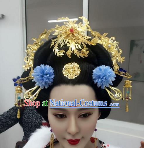 Chinese Ancient Palace Lady Hair Accessories Hair Stick Hairpins Headwear Complete Set for Women