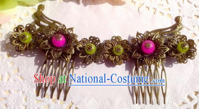 Chinese Ancient Hair Accessories Hanfu Hairpins Butterfly Hair Comb for Women