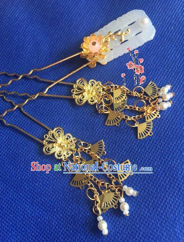 Chinese Ancient Hair Accessories Hanfu Hairpins for Women