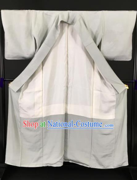 Japanese Ancient Male Silk Kimono Costume Traditional Wafuku Hakama Yukata Robe for Men