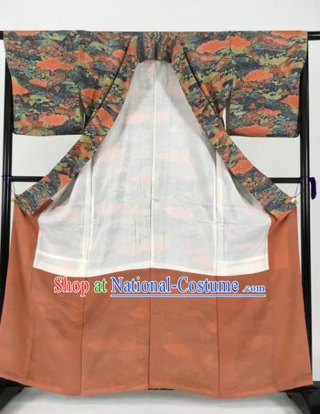 Japanese Samurai Palace Kimonos Traditional Wafuku Hakama Yukata Robe Costume for Men