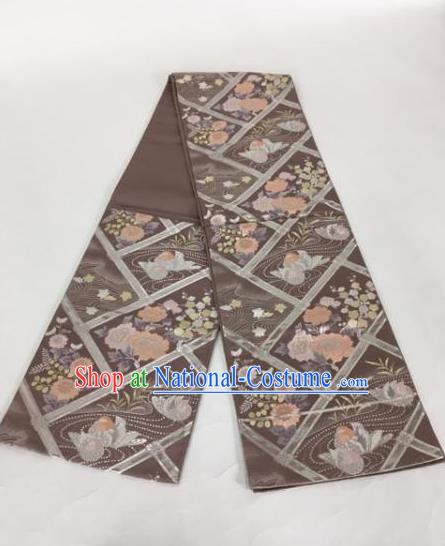 Japanese Traditional Kimono Belts Brocade Waist Accessories Ancient Yukata Waistband for Women