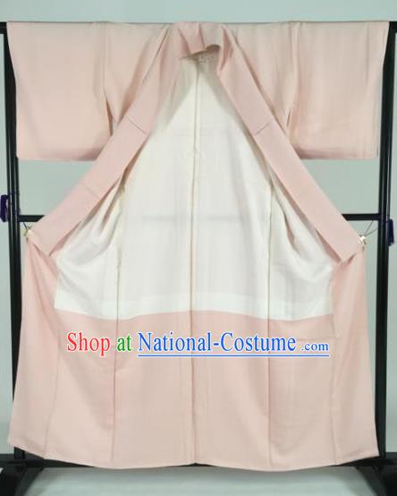 Japan Traditional Kimonos Pink Furisode Kimono Ancient Yukata Dress Formal Costume for Women