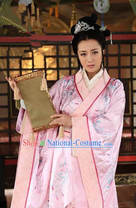 Chinese Three Kingdoms Period Princess Costume Ancient Palace Lady Embroidered Dress for Women